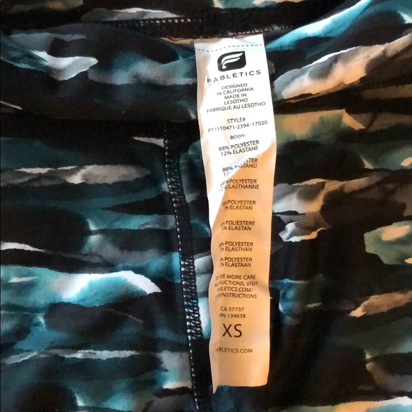Fabletics Printed Leggings XS - Picture 3 of 6
